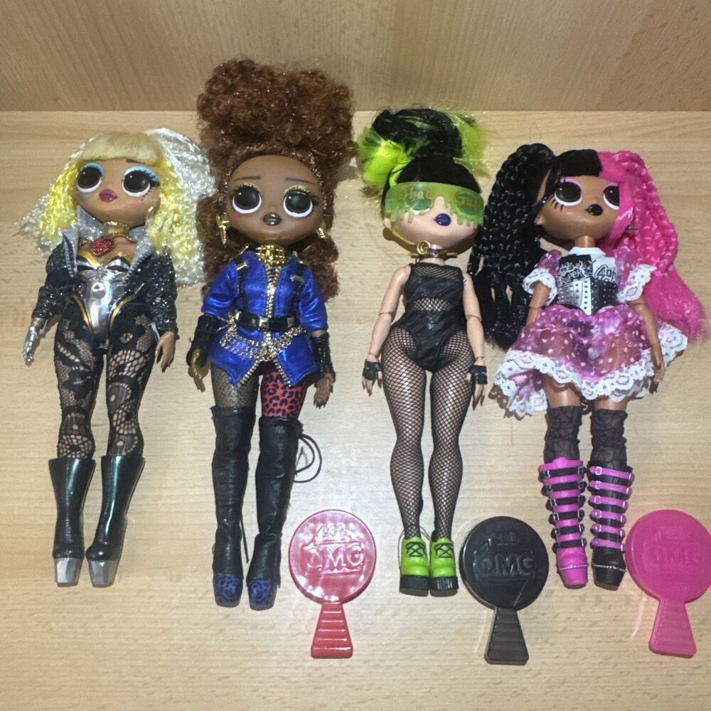 4 LOL Surprise OMG Remix Rock Band Dolls Metal Chick Bhad Gurl Ferocious Fame